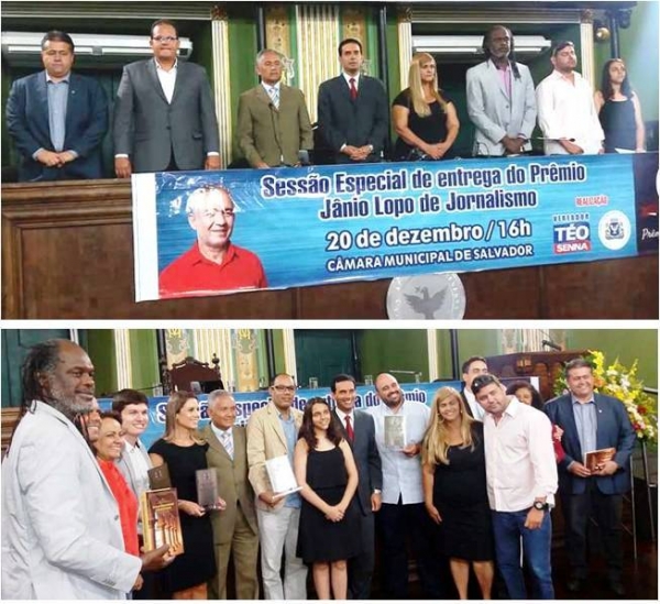 Câmara premia jornalistas e relança Selo Castro Alves
