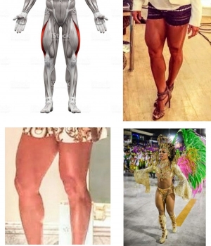 Pernas femininas estão sendo deformadas