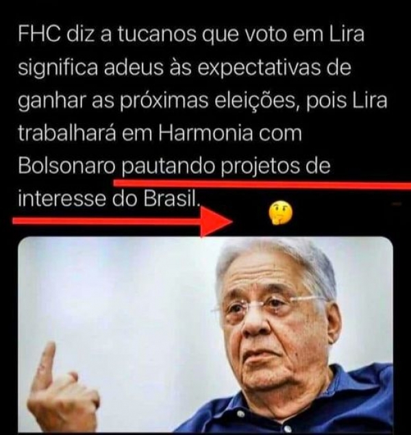 FHC FEZ ALERTA AOS TUCANOS NA ELEIÇÃO DA CÂMARA FEDERAL: